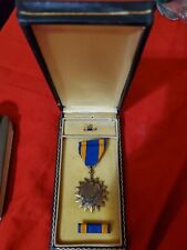 RARE WWII Air Medal in Original Case with Ribbon and Lapel Button Soaring Eagle picture