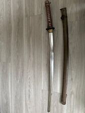 WWII WW2 Japanese NCO Sword Matching Numbers on Blade and Scabbard picture