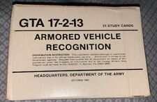 US Army Graphic Training Aid GTA 17-2-13 Armored Vehicle Recognition Study Cards picture