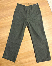 NEW Military Harbor WWII German M40 Field Wool Trousers Repro Size L 35x30