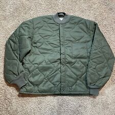 Vintage CWU-9/P Flyer’s Jacket Liner Size L USAF Quilted Full Zip 80's Air Force picture