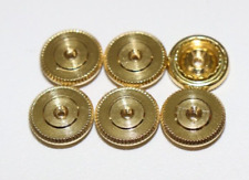 Small Brass insignia Screw Back Nut 60 threads per inch x 3/8