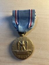 Nb90- WWII US Army Efficiency Honor Fidelity For Good Conduct Ribbon Medal picture