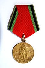 ✅ 1965 RUSSIAN SOVIET MILITARY MEDAL USSR ARMED STALIN AWARD ORDER  WWII WAR KGB