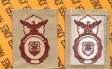 USAF SFS SPS FP Security Police Force Protection ~3.5" Desert DCU pocket patch