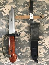 Orange Russian Bakelite Bayonet ,Metal Scabbard, leather frog soviet knife picture