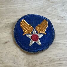 VTG WWII AIR FORCE GOLD WINGS WHITE STAR RED CIRCLE US MILITARY INSIGNIA PATCH picture