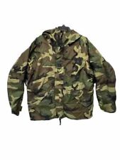 Military Cold Weather Parka Large Reg Gore-Tex Woodland Camo Full Zip Jacket picture