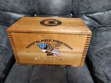 NRA Rare National Rifle Association Wooden Amo Crate Great Condition picture