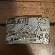 US Navy Machinists Mate Japan Souvenir Belt Buckle picture