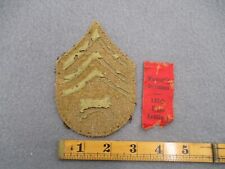 WW1 Stable Sergeant Patch And Vintage Woman's Division 135th Field Artillery Pin picture