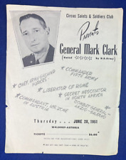General Mark Clark Speech WWII Fifth Army Commander Rome Vintage Poster Book picture