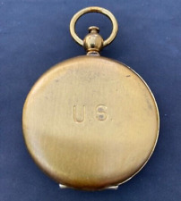 WWI COLLECTIBLE, U.S. ARMY BRASS FIELD COMPASS (TAYLOR), ORIG. FAMILY OWNERSHIP picture
