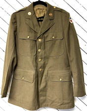 WWII US Army General Headquarters GHQ 4 Pocket Service Coat / Uniform