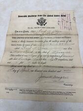 WW1 US MILITARY ARMY DISCHARGE PAPER - Missouri Soldier picture