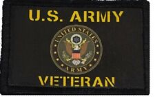 US ARMY Veteran Patch Tactical  Military USA Badge Hook Flag  picture