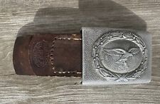 Original German Pebbled LW Belt Buckle Stamped “Werner Linker Duisburg” picture