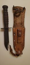 Vintage Camillus Pilot Knife With Leather Sheath.  1967 picture