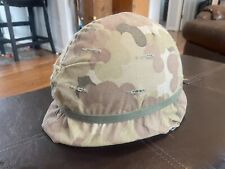 VINTAGE US  Army M1 Steel Helmet & Liner Cold War w Cover/Strap Reversible picture