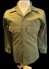 Vintage US Army Utility Shirt Size 15 1/2 x 33 Dura Press OG-507 J.H. Rutter Rex picture
