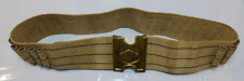 Patented 1905 Mills Woven Cavalry Cartridge Belt Dogs Head Buckle picture
