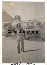 WW2 Royal engineers Soldier Harry At The sphinx photo 3.25x2.25 Inch