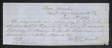 1863 Manuscript 10th Kentucky Cavalry Pay Order picture