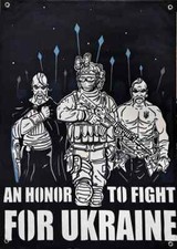 Tactical Military Banner "An Honor To Fight " Warrior Wall Flag, Veteran Decor