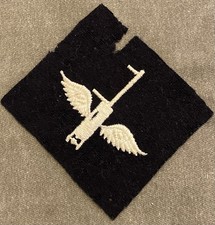 WWII US Navy Aircraft Machine Gunner Distinguishing Mark USN cloth sleeve patch