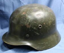 Original German M40 WWII Type Steel Helmet- Finnish M40/55 Size 57 picture