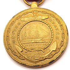 Vintage US Navy Good Conduct Medal Fidelity Zeal Obedience