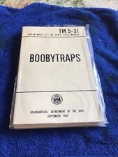 U.S ARMY BOOBYTRAPS BOOK HANDBOOK GUIDE picture
