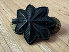 U.S. Military Black Oak Leaf Rank Insignia Pin picture