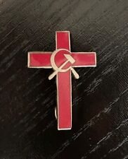 Christian Soviet Communist Party Enamel Cross RARE picture