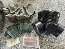 US Military Issued Gas Mask With Operating Cards canvas bag and more picture