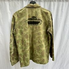 WWII USMC Marine Corps P44 Frogskin Camo Jacket Tank Co Stenciled Named picture
