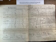 1865 - UNION PAY VOUCHER for 1st Lt. JOHN INGRAM (and his Servant) 25th IND Inf. picture