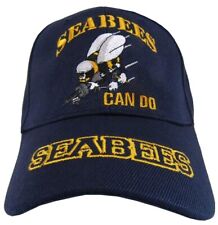 NEW US NAVY USN SEABEES CAN DO BALL CAP HAT NAVY NWT picture