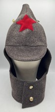 Vintage Soviet Union Red Army Budenovka Winter Cap Hat Russian Repro Size 58