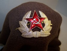 USSR  insignia for Caps & Winter  hats. Enlisted man's. 1980's. New.