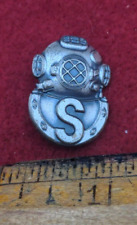 Post WWII/2 US Army salvage diver badge1/20th Silver Filled Krew GI marked. picture