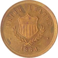 Rare 1862 Civil War National Union League Pro-Lincoln Copper Medal * U 1862-5 picture