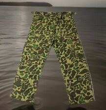 Vintage 1960s Era Frog Skin Camo Military Pants Trousers Made In Hong Kong picture