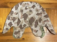 NO EGA Original Early WW2 USMC Frogskin Camouflage HBT M1 Helmet Cover WWII PTO picture