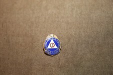 Original WW2 U.S. Civil Defense "CD" New York State Commission Member's Badge