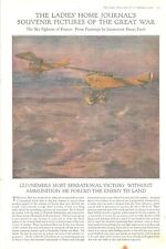 1918 WW1 Souvenir Pictures Of The Great War LHJ 4 Page Insert Sky Fighters Plane picture