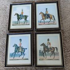 4 Vintage Framed Officers of the British Army No. 15,26,42,47 picture