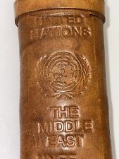 Vintage United Nations Militaria The Middle East Leather Knife Sheath picture