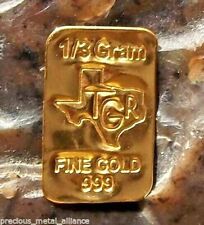 1 /3 gram Gold Bar - TGR  TEXAS - 999.9 Fine in Assay picture