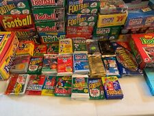 Wholesale Lot of Unopened FOOTBALL Cards in Wax Packs - Vintage 100 Card Lot picture